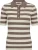 Co’couture Polo Top bonny stripe Bruin dames