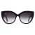 Salvatore Ferragamo Cat Eye Dames Zwart Grijs Gradiënt SF1061S