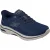 Skechers GO WALK Arch Fit 2.0 Percy Textiel Heren Navy/Grey Standaard Sneakers