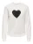 JDY Sweatshirt ‘JDYParis’  zwart / wit