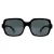 Emporio Armani Vierkante Dames Glanzend Zwart Donker Grijs EA4195