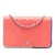 Tweedekans Cc Gequilted Lamsleer Multicolor Rand Volle Flap Portemonnee Op Ketting