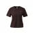 s.Oliver Curve T-shirt met borduursels Plus Size – donkerbruin