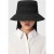 AllSaints Eli Straw Bucket Hat Black