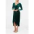 Forever New Sofia Velvet Twist Front Midi Dress Emerald Green