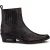 Zwart/bruine Winklepicker cowboy-enkellaarzen voor heren
