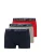 TOM TAILOR Boxershorts  donkerblauw / grijs gemêleerd / rood / wit