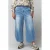 Gozzip Clara Baggy pants high waist cropped jeans light blue denim