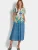 Goldner Shirt  aqua / geel / groen / wit
