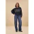 By-Bar Two Tone Pants Denim