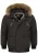 INDICODE JEANS Winterjas ‘ Zakai ‘  bruin / zwart