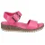 Hush Puppies Dames/dames Ellie leren wig sandalen (Roze)