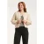 Smashed Lemon 24705 offwhite gewatteerde jas met hartvormige stiksel |