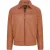 Heren bruin retro klassiek leren Harrington bikerjack – Drammen