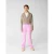Shoeby casual broek lichtroze