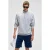 Sweatshirt met halve rits en halve col