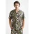 Scotch & Soda Printed Short-sleeved Tencel Shirt Zig Zag Patchwork Multi
