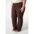 MS Mode regular high waist pantalon donkerbruin