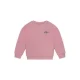 Daily7 rechtvallende sweater met backprint – oudroze