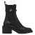 Steve Madden Charity-SM leren chelsea boots met blokhak – zwart