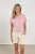 Nukus Anita Top Lurex Nks01085 T-shirt Korte Mouw 30 Blush