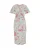 WE Fashion Jurk  groen / mintgroen / rosa / lichtroze