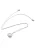 NAEMI Ketting  zilver / parelwit
