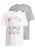Mister Tee Shirt ‘Minnie Mouse’  grijs gemêleerd / rosé / donkerroze / wit