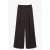 Lacoste wide leg regular waist broek donkerbruin