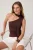TRENDYOLMİLLA Dames Bruin Effen Mouwloos Getailleerd Blouses