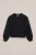 WE Fashion – Meisjes oversized sweater met pailletten – Oversized – Zwart – Katoen –
