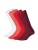 DillySocks Sokken ‘Ribbed Just Red’  gemengde kleuren