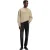 Hugo Heren-sweatshirt met reliëfpatroon, normale pasvorm (Medium Beige)