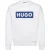 Hugo Heren Sweatshirt met Ronde Hals en Logo (Wit)