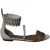 Alaia Enkelband Laser Geperforeerde Sandalen In Witte Leer