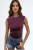 Mouwloze Drapé Blouse met Ronde Hals