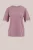 WE Fashion – Dames jersey T-shirt met kant – Regular fit – Oudroze –