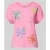 milano italy T-shirt van mix van katoen en linnen met stitchings