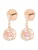 Swarovski Oorbellen  rose-goud / rosa