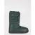 Moschino Snow Boots In Quilted Fabric Green
