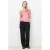 Caroll off shoulder gebreide trui met wol – oudroze