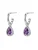 Hey Happiness Oorbellen ‘February Birthstone’  zilver