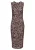 LASCANA Jurk  beige / wijnrood / zwart