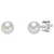 Valero Pearls Oorbellen  zilver / parelwit