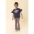 LOOXS little flared broek met panterprint lila