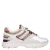 Manfield chunky leren sneakers grijs