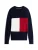 TOMMY HILFIGER Trui  nachtblauw / rood / wit