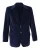 Gucci Eenzijdige Fluwelen Blazer in Navy Blauw Katoen