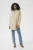 Overhemd met lang mouwen Loose fit Chincilla / White stripe beige