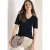 Cecil Dames Basic katoenen shirt in Blauw
